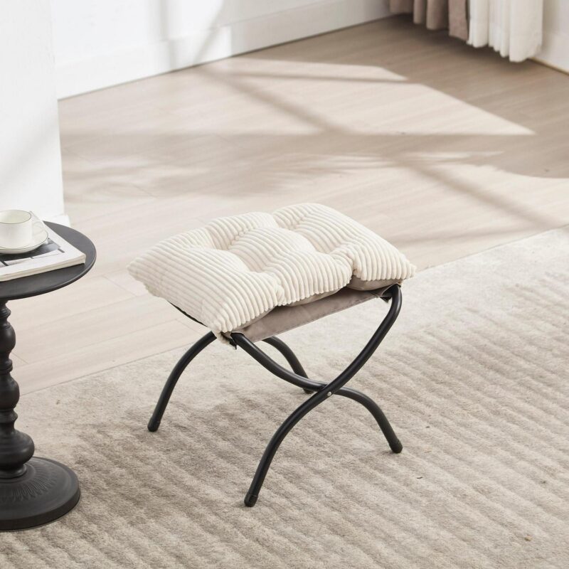SINOFURN Casual Beige Accent Chair - Image 6