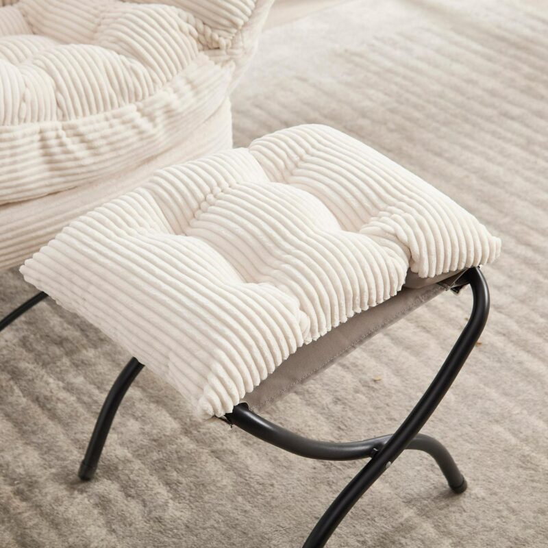 SINOFURN Casual Beige Accent Chair - Image 5
