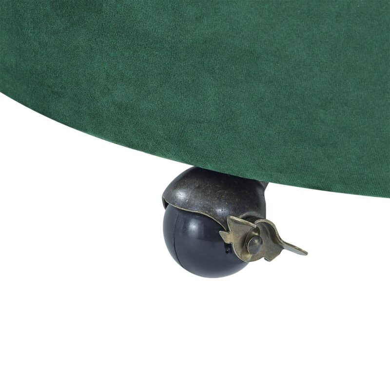 SINOFURN Rustic Green Velvet Swivel Accent Chair - Image 8