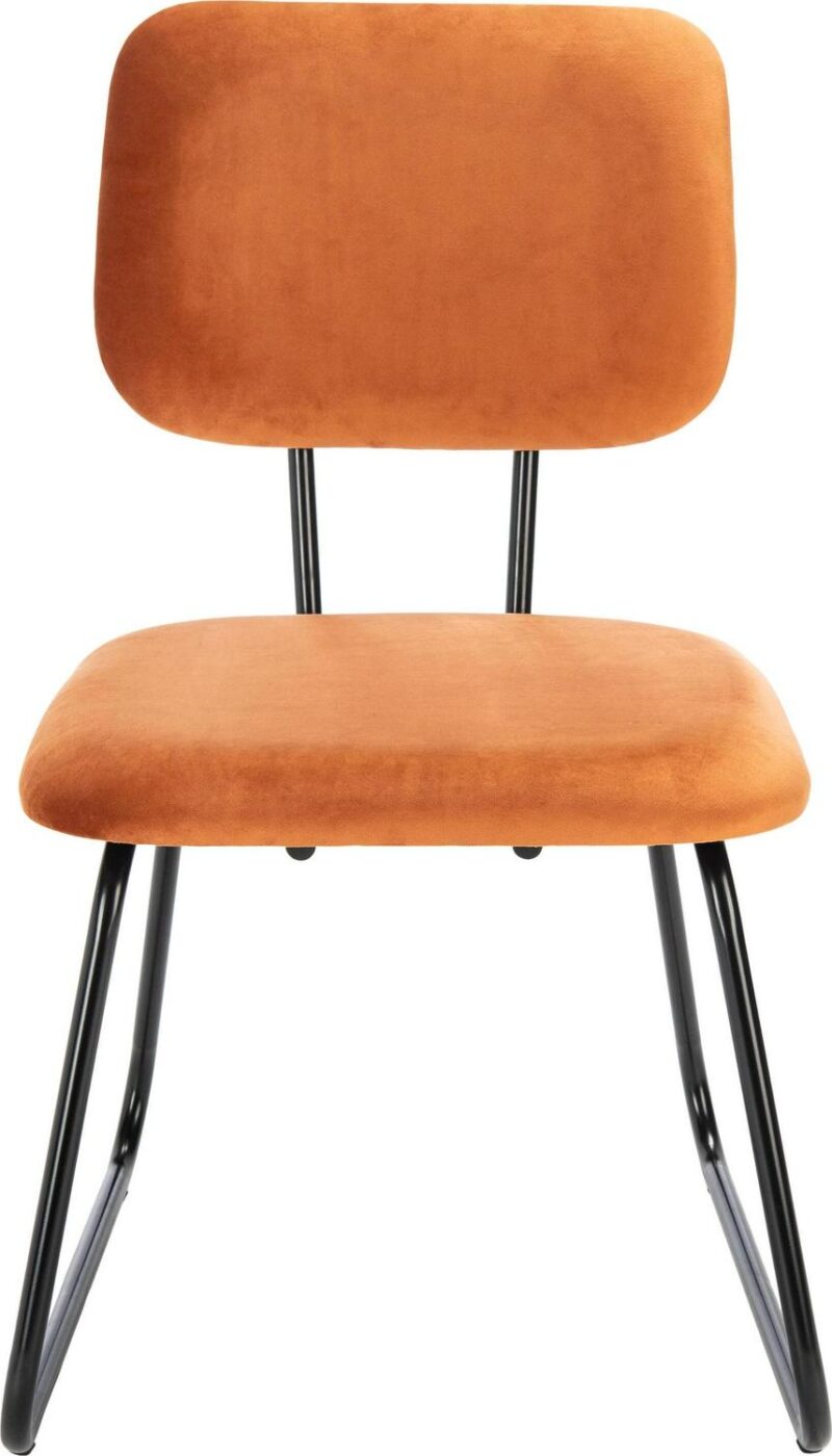 Safavieh Chavelle Modern Sienna/Black Velvet Accent Chair - Image 4