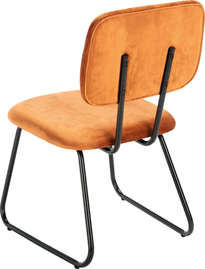 Safavieh Chavelle Modern Sienna/Black Velvet Accent Chair - Image 7