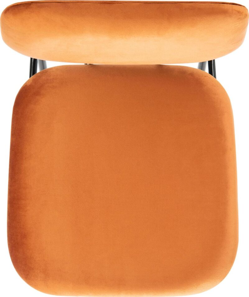 Safavieh Chavelle Modern Sienna/Black Velvet Accent Chair - Image 8