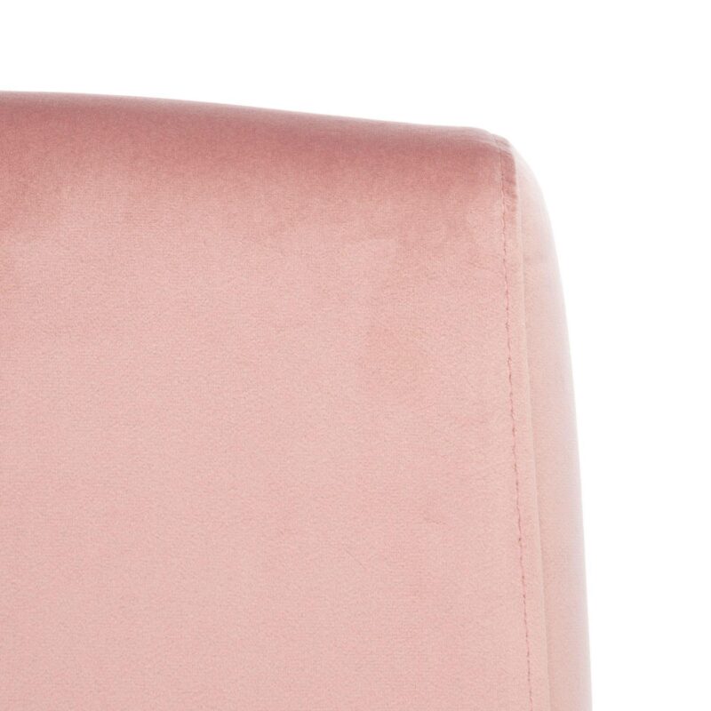 Safavieh Romilly Modern Dusty Rose/Gold Velvet Accent Chair - Image 8