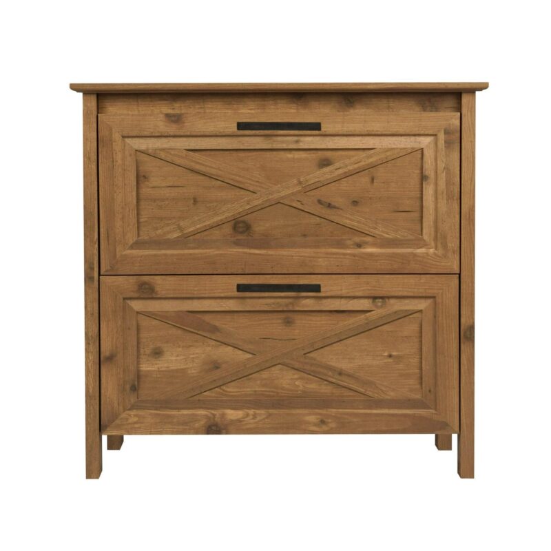 Saint Birch Houstin Rustic Brown 2 -Drawer 30-Inches File Cabinet - Image 4