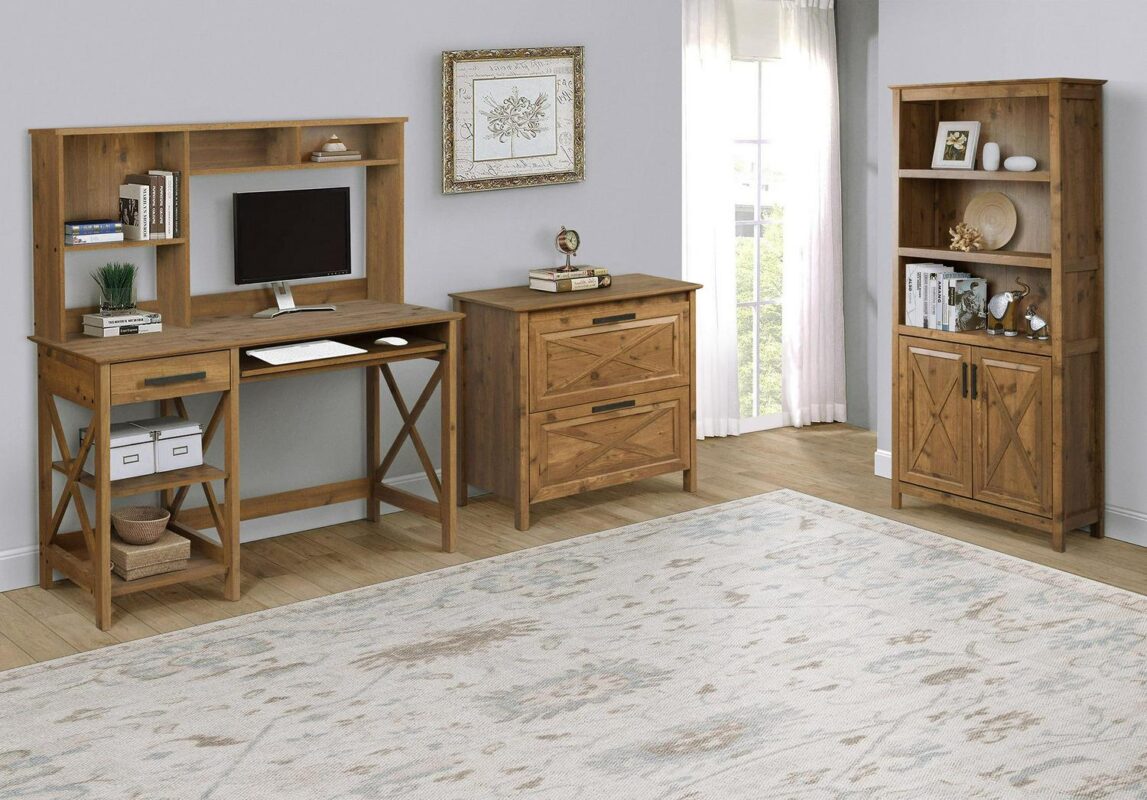Saint Birch Houstin Rustic Brown 2 -Drawer 30-Inches File Cabinet - Image 6