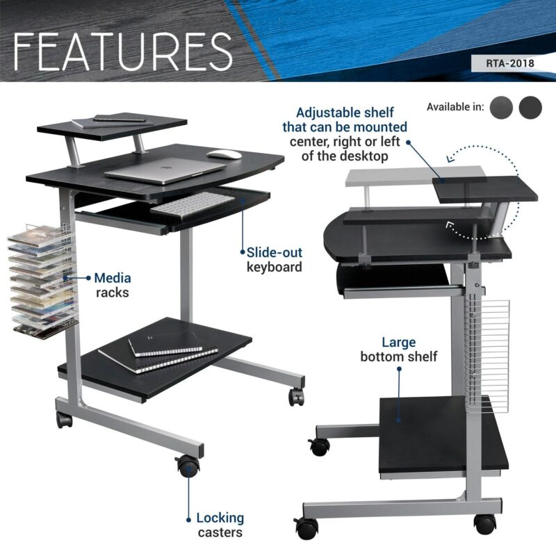 Siavonce 27.5-in Brown Modern/Contemporary Computer desk - Image 12