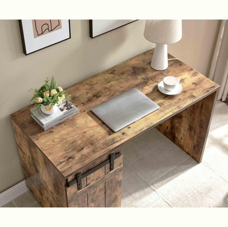 Siavonce 47.25-in Brown Modern/Contemporary Computer desk Hutch Included - Image 5