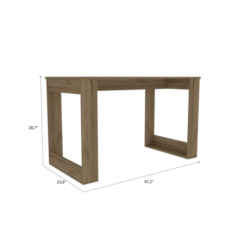 Siavonce 47.2-Inches Brown Modern/Contemporary Computer desk - Image 2