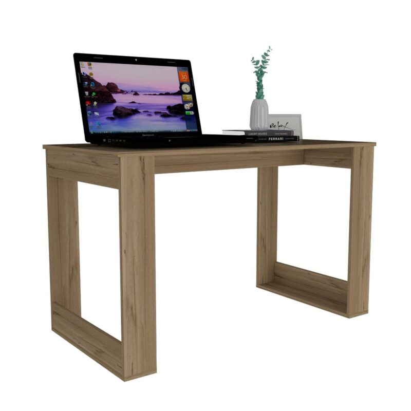 Siavonce 47.2-Inches Brown Modern/Contemporary Computer desk