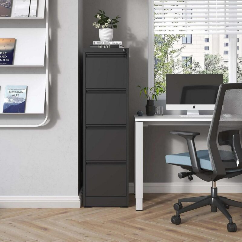 Siavonce Black Office Cabinet - Image 15