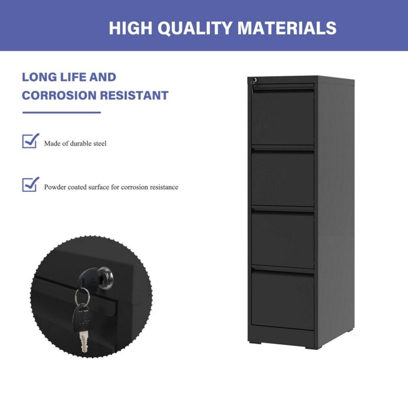 Siavonce Black Office Cabinet - Image 7