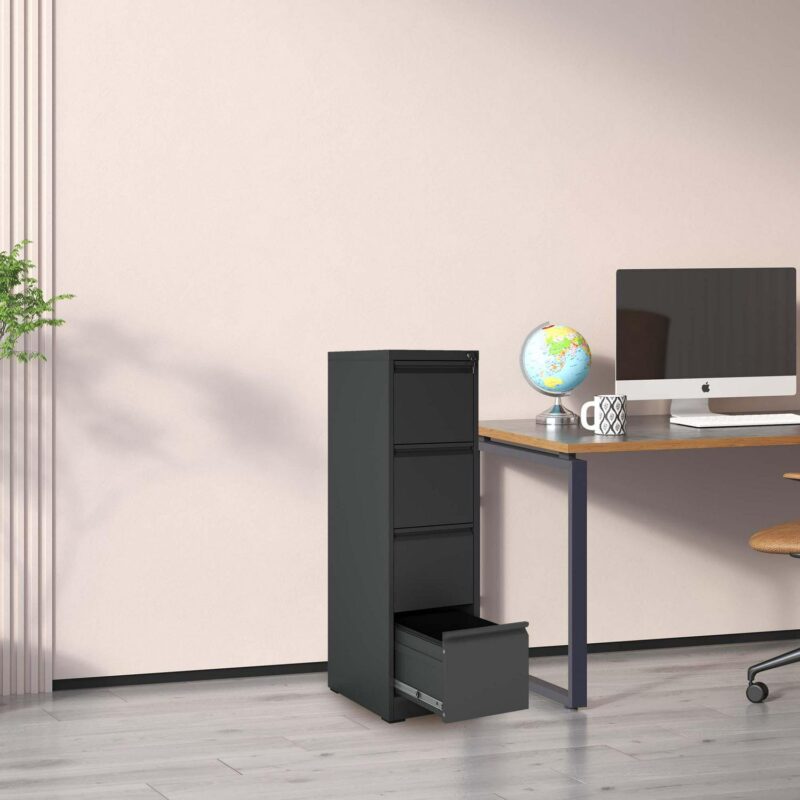 Siavonce Black Office Cabinet - Image 3