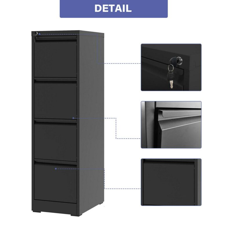 Siavonce Black Office Cabinet - Image 4
