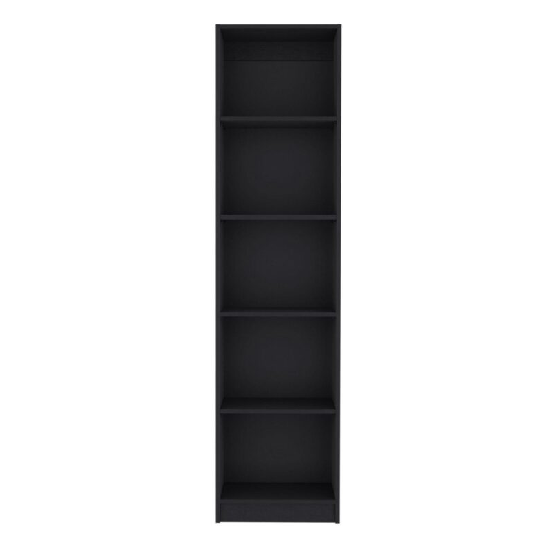 Siavonce Black Particleboard 5 -Shelf Modular Bookcase ( 17.70-Inches W x 71.10-Inches H x 11.80-Inches D ) Finished - Image 3