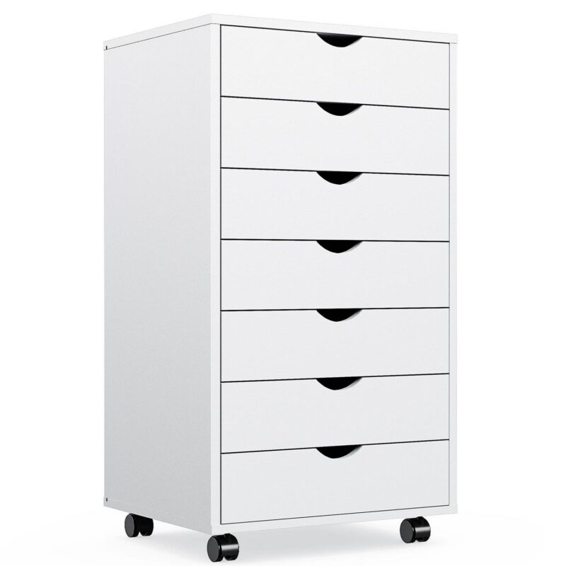 Siavonce White Office Cabinet