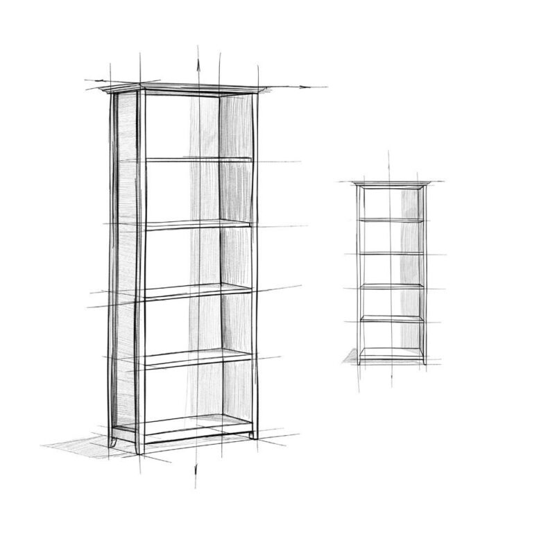 Simpli Home Amherst Light Golden Brown Wood 5 -Shelf Bookcase ( 30-Inches W x 70-Inches H x 14-Inches D ) Stained - Image 11