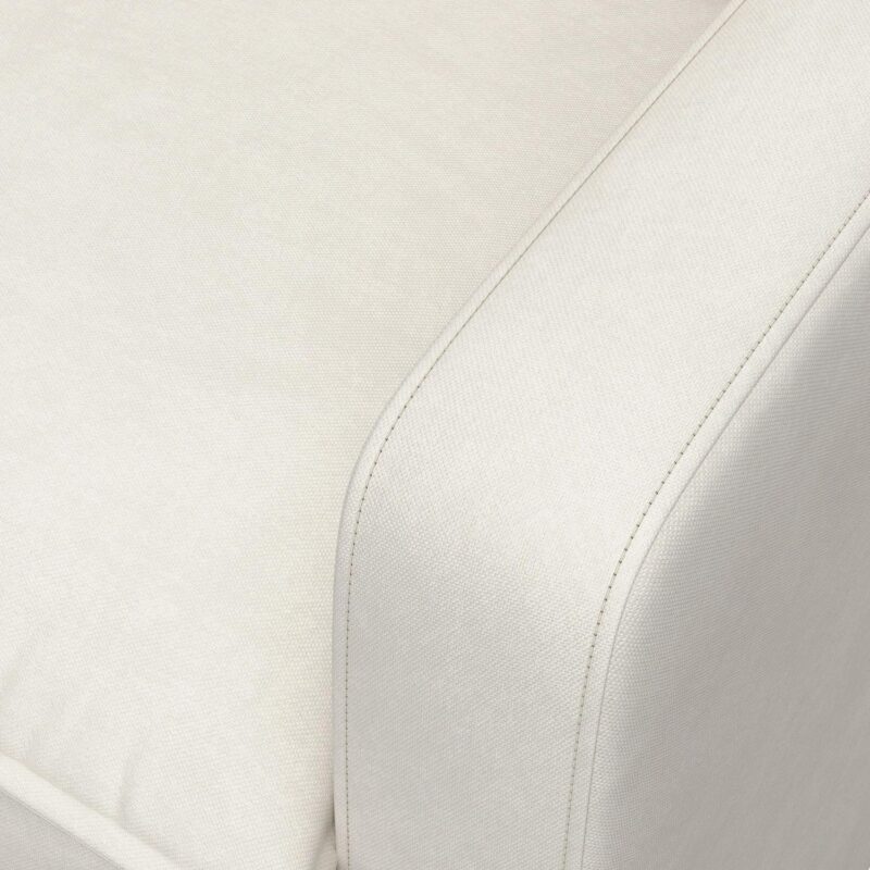 Storkcraft Modern Ivory Swivel Glider Chair - Image 6