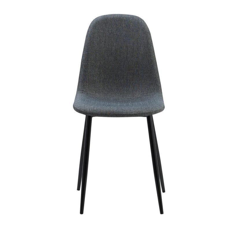 Teamson Home 2 Minimalist Midcentury Dark grey and black Accent Chair - Image 3