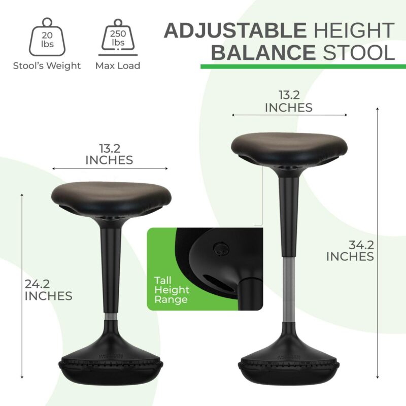 Uncaged Ergonomics Black Contemporary Ergonomic Adjustable Height Swivel Upholstered Desk Chair - Image 3