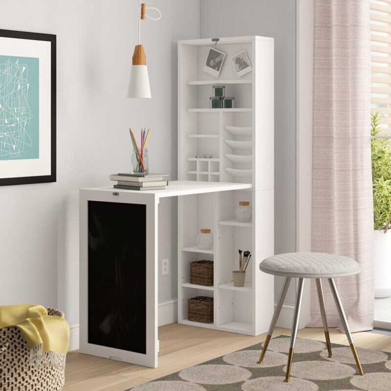 Utopia Alley 18-Inches White Modern/Contemporary Computer desk - Image 2