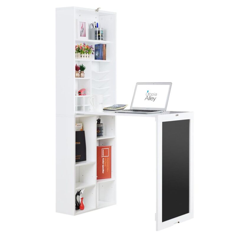 Utopia Alley 18-Inches White Modern/Contemporary Computer desk - Image 7