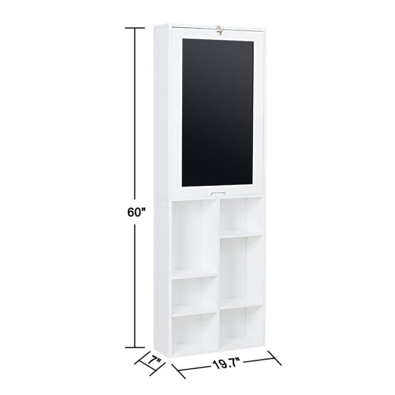 Utopia Alley 18-Inches White Modern/Contemporary Computer desk - Image 3