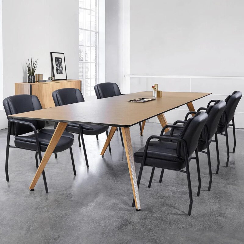 Vineego Black Reception Chair - Image 3