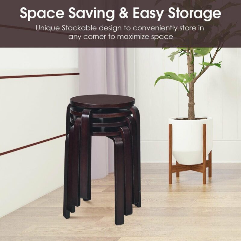 WELLFOR Cy Dining Chair Modern Brown Accent Chair - Image 8