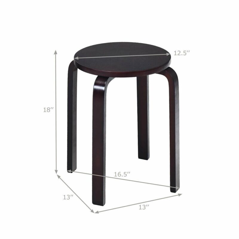 WELLFOR Cy Dining Chair Modern Brown Accent Chair - Image 2