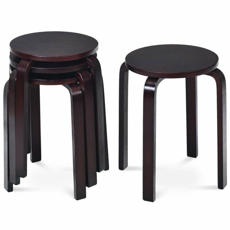 WELLFOR Cy Dining Chair Modern Brown Accent Chair
