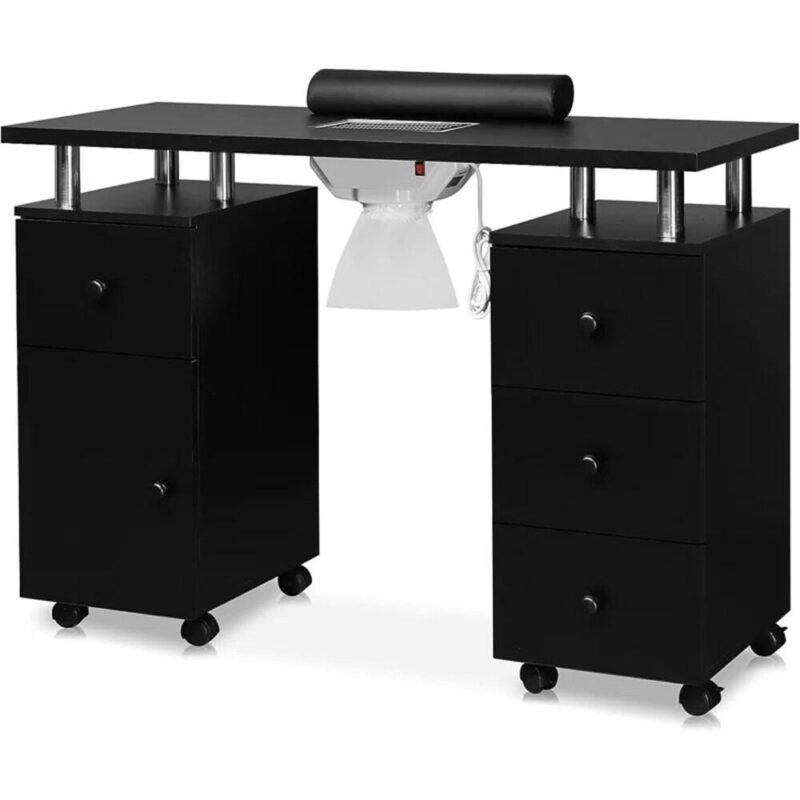 Winado 42.5-Inches Black Modern/Contemporary Craft desk - Image 3
