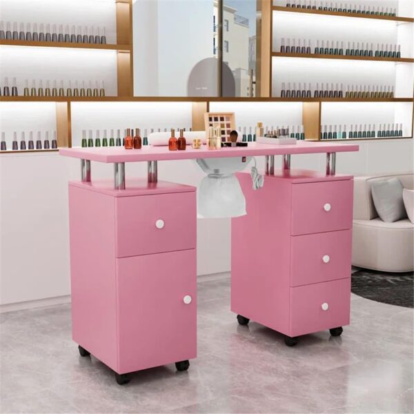 Winado 42.5-Inches Pink Modern/Contemporary Craft desk