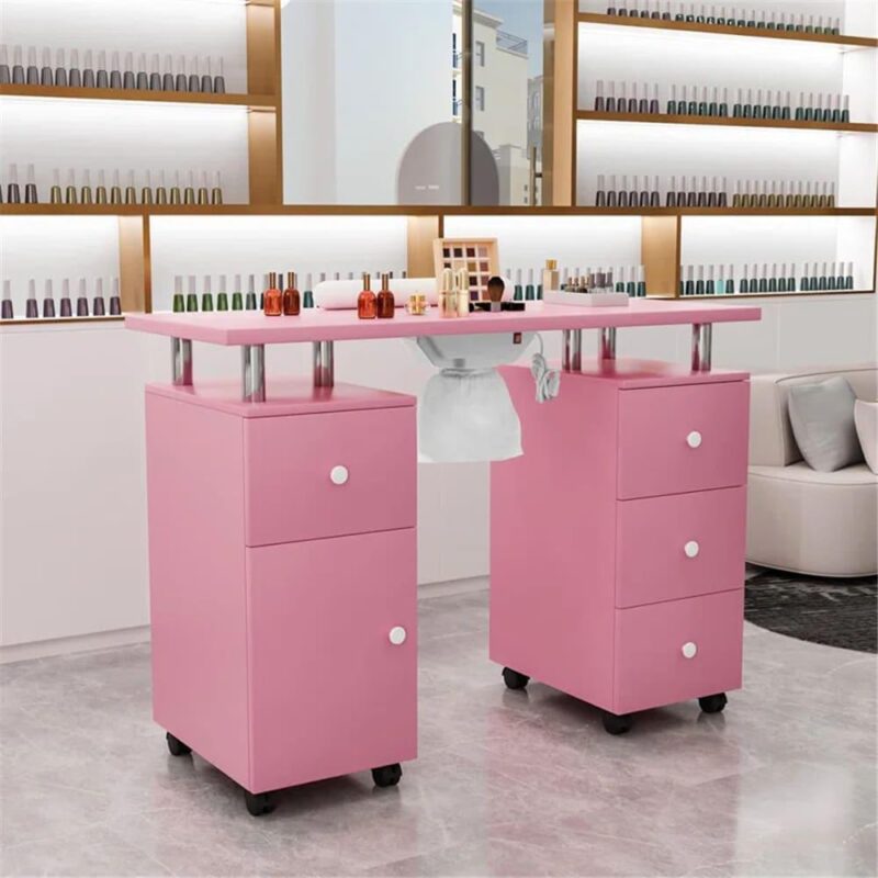 Winado 42.5-Inches Pink Modern/Contemporary Craft desk