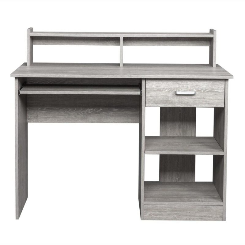 Winado 43.30-Inches Gray Modern/Contemporary Computer desk Hutch Included - Image 10