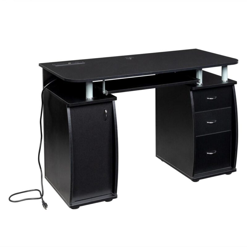 Winado 45.27-Inches Black Modern/Contemporary Computer desk