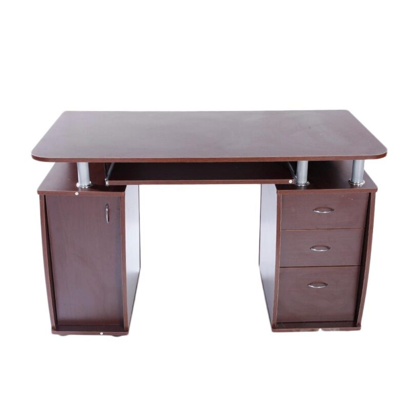 Winado 47.3-Inches Brown Traditional Pine Computer desk - Image 2