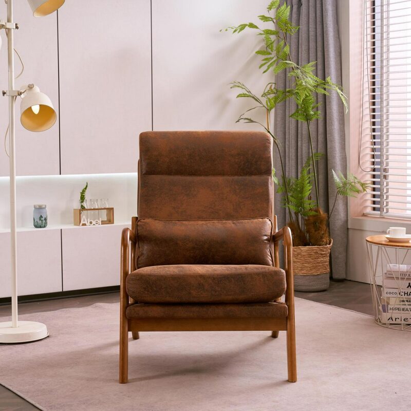 Winado Modern Brown Accent Chair - Image 5