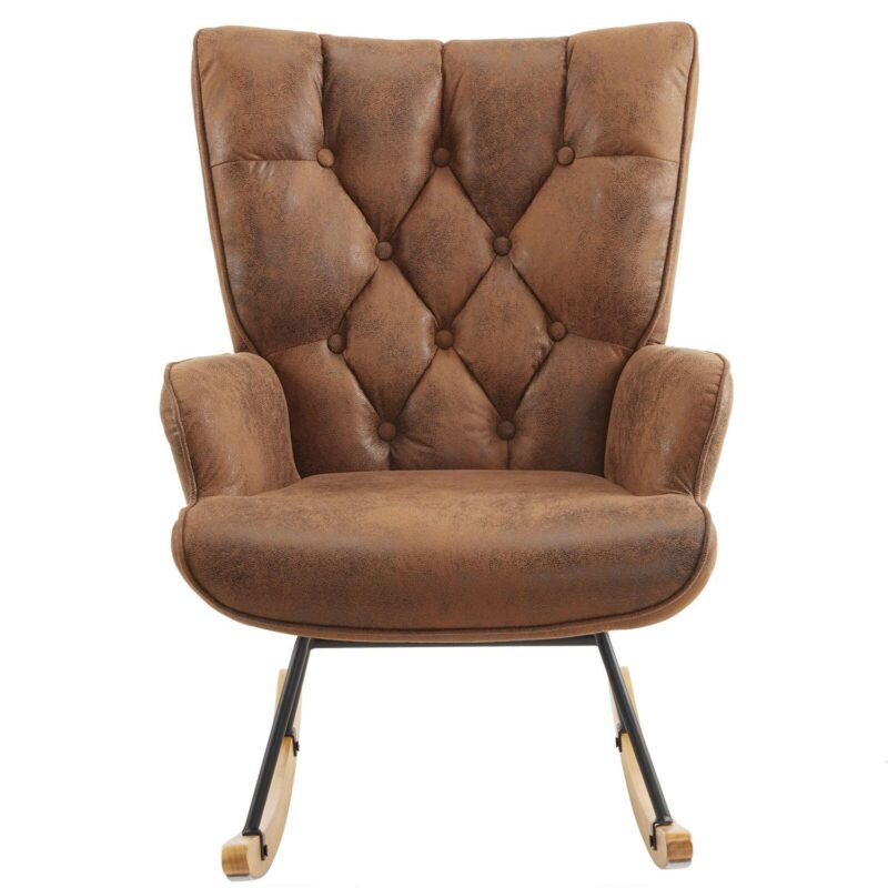 Winado Modern Brown Rocking Chair - Image 8
