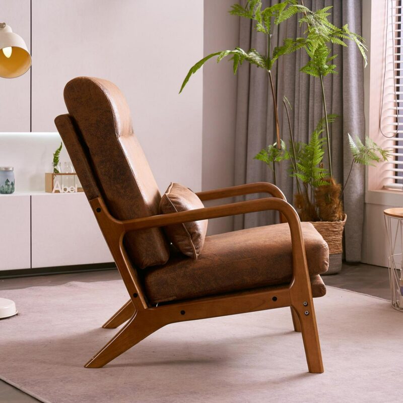 Winado Modern Brown Accent Chair - Image 6