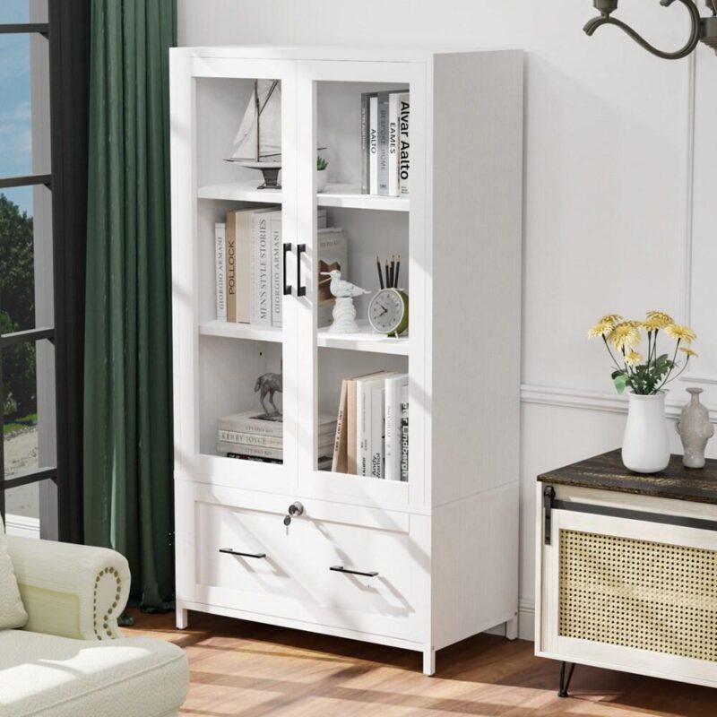 Winado White 18.89-Inches File Cabinet - Image 6