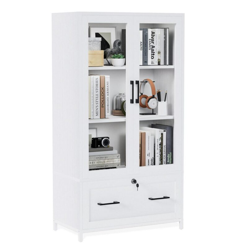 Winado White 18.89-Inches File Cabinet
