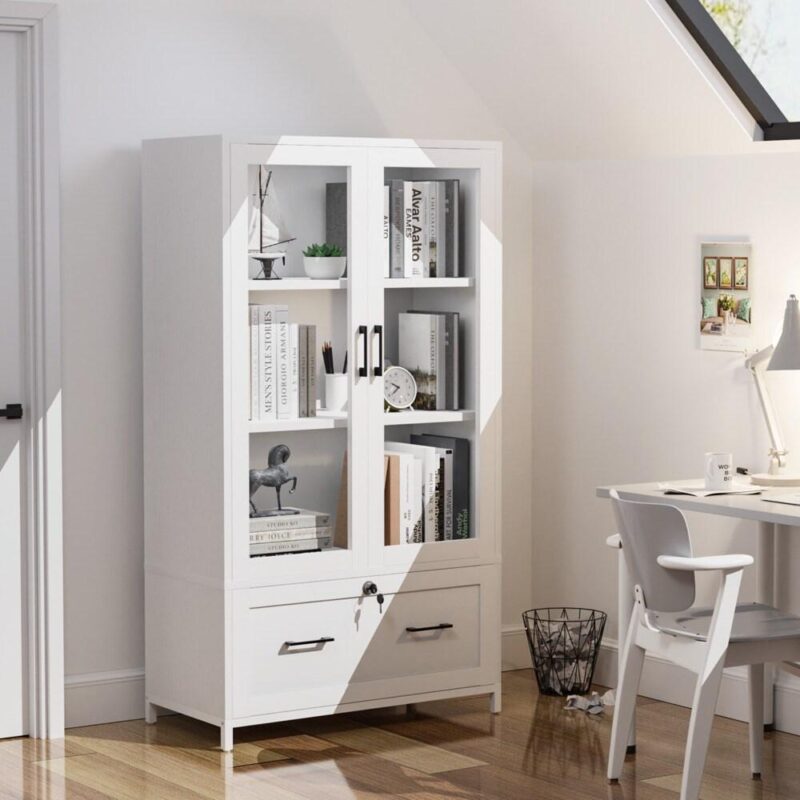 Winado White 18.89-Inches File Cabinet - Image 3