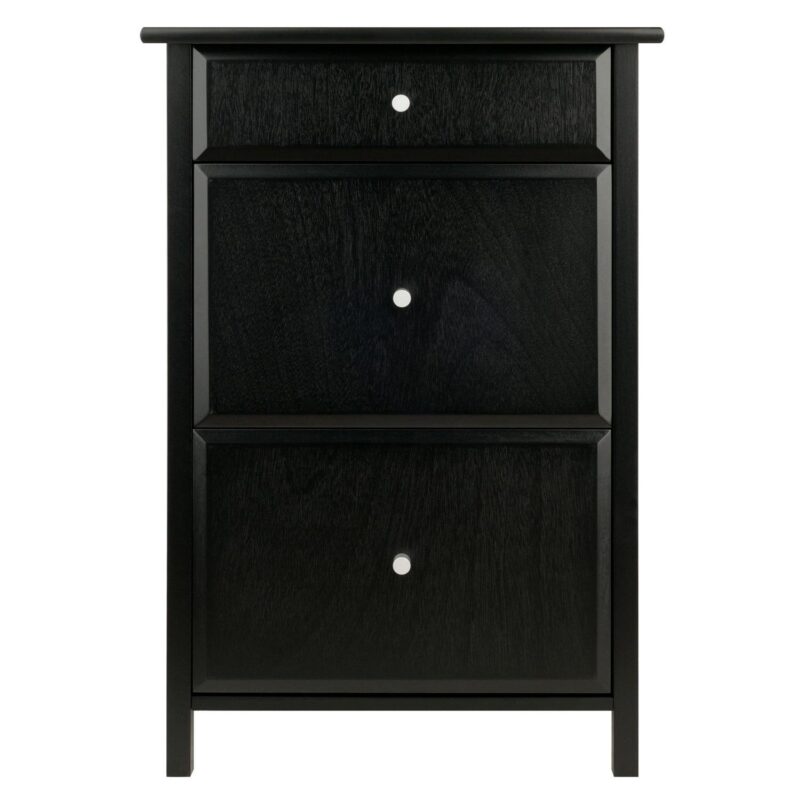 Winsome Wood Delta Black 20.87-Inches File Cabinet - Image 3