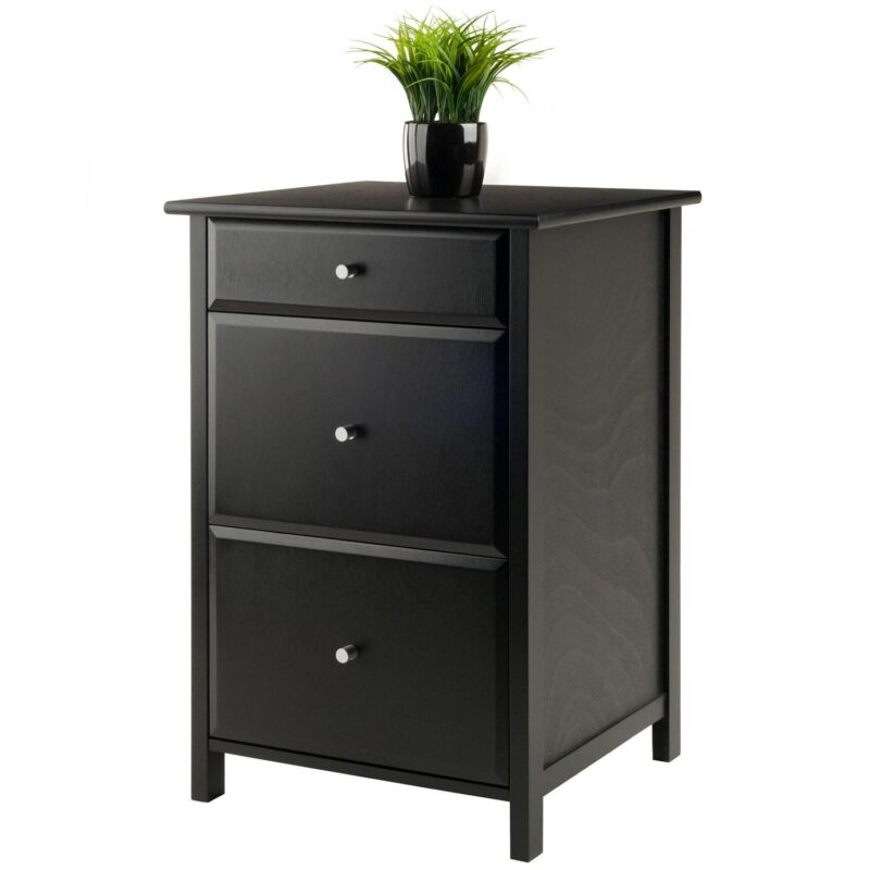 Winsome Wood Delta Black 20.87-Inches File Cabinet - Image 7