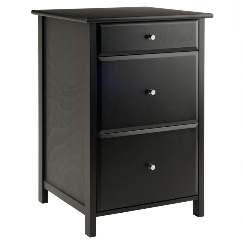 Winsome Wood Delta Black 20.87-Inches File Cabinet