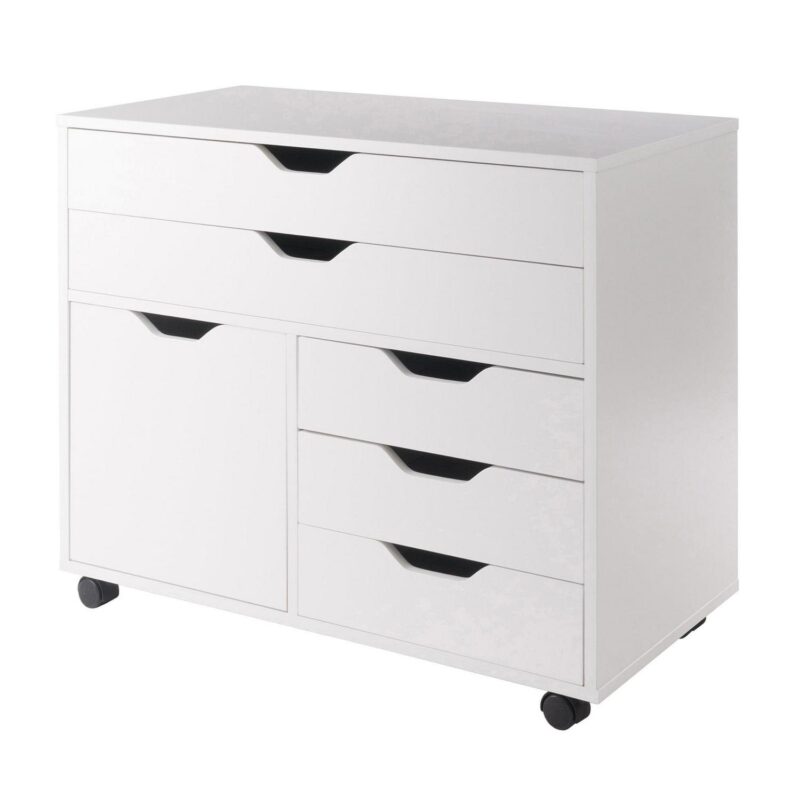Winsome Wood Halifax White 5 -Drawer 30.71-Inches File Cabinet