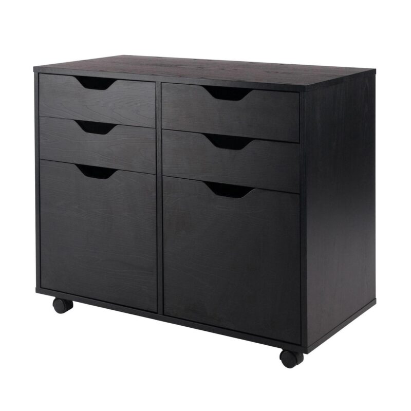 Winsome Wood Halifax Black 4 -Drawer 32.13-Inches File Cabinet