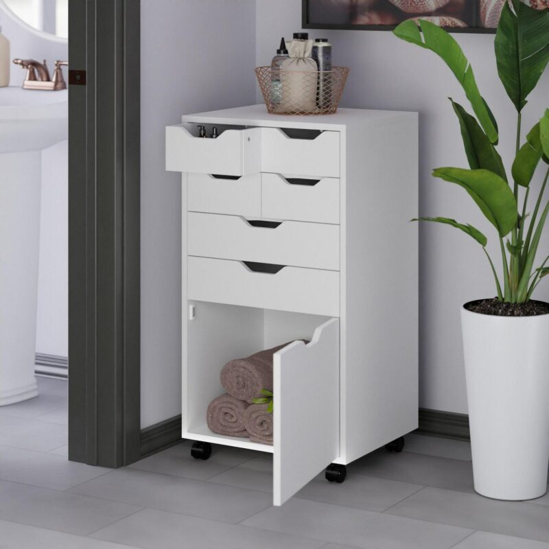 Winsome Wood Halifax White 6 -Drawer 19.21-Inches File Cabinet - Image 17