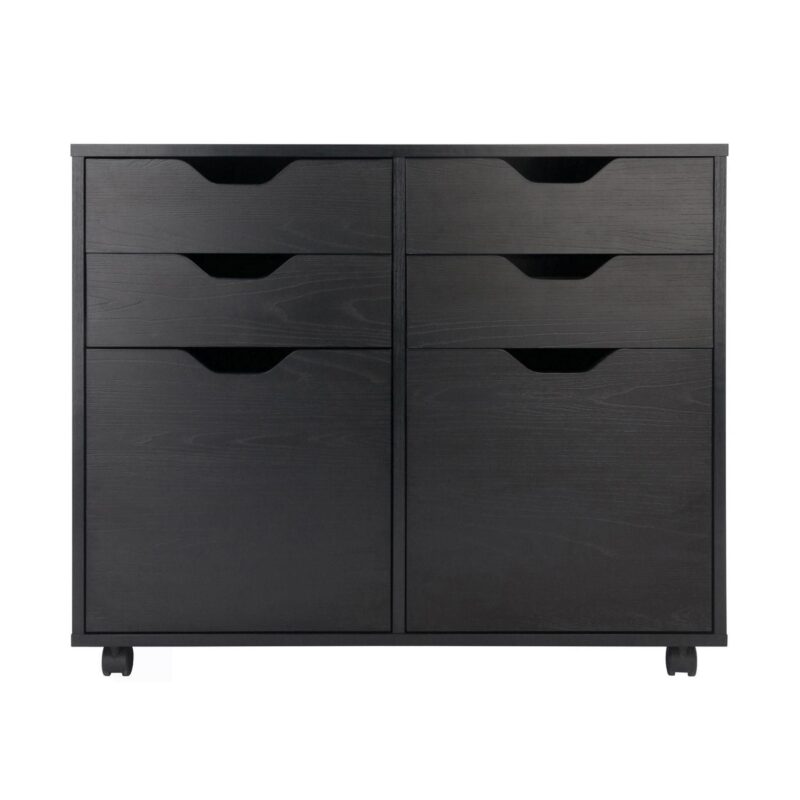 Winsome Wood Halifax Black 4 -Drawer 32.13-Inches File Cabinet - Image 3