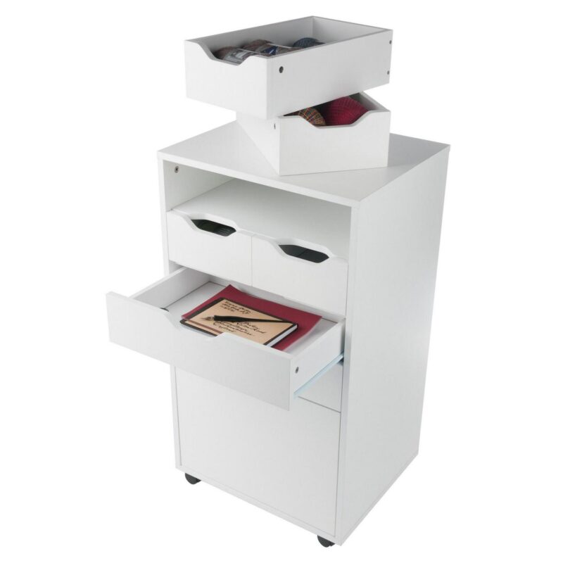 Winsome Wood Halifax White 6 -Drawer 19.21-Inches File Cabinet - Image 13